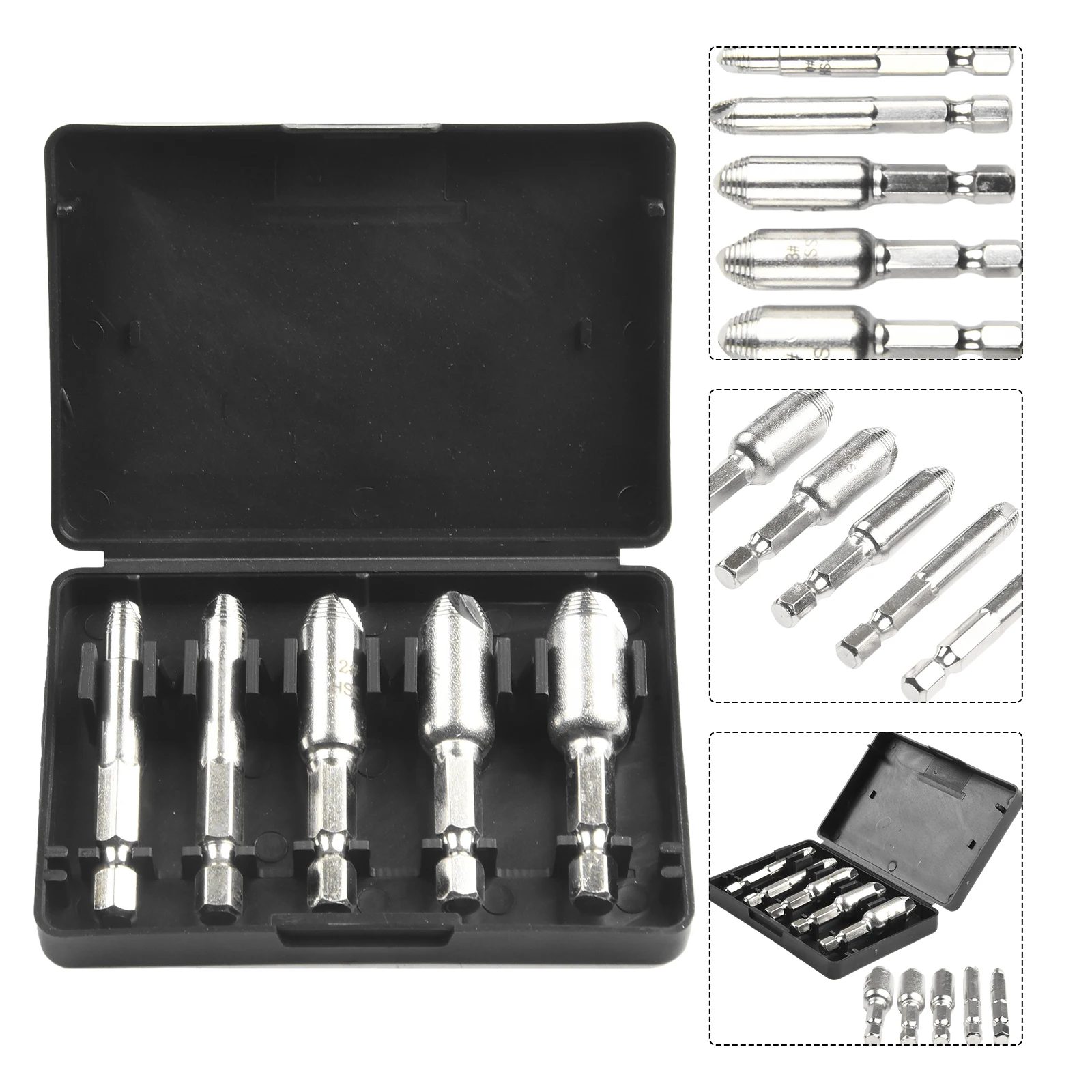 Broken Screw Removal Screw Extractor 5Pcs/Set Set Alloy Steel Broken Wire Extractor Easy To Use For Iron/steel Screws Removable
Broken Screw Removal Screw Extractor 5Pcs/Set Set Alloy Steel Broken Wire Extractor Easy To Use For Iron/steel Screws Removable