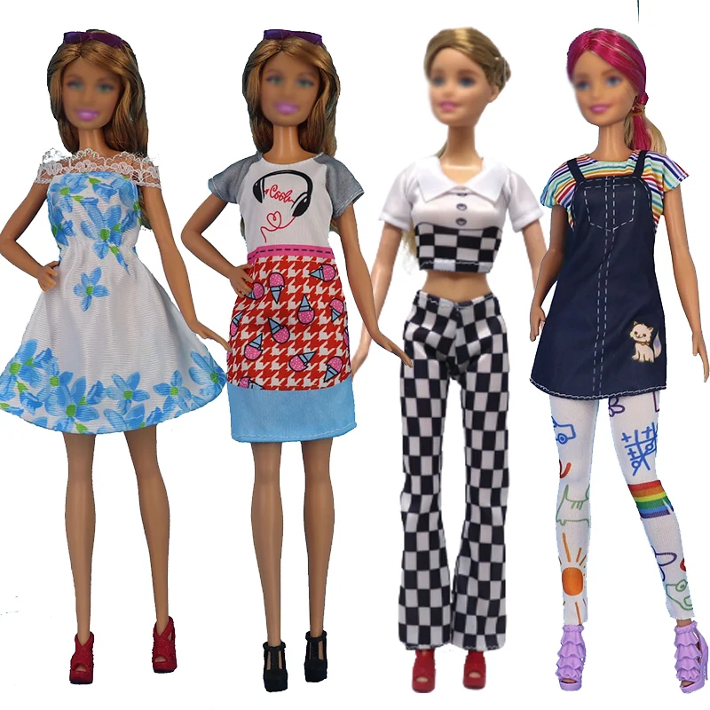 4 Sets/Lot 4 Styles Doll Clothes Dress Chef Outfit Sportwear Top and Pants Acessories for 30cm Barbie Doll Baby Educational Toy
4 Sets/Lot 4 Styles Doll Clothes Dress Chef Outfit Sportwear Top and Pants Acessories for 30cm Barbie Doll Baby Educational Toy