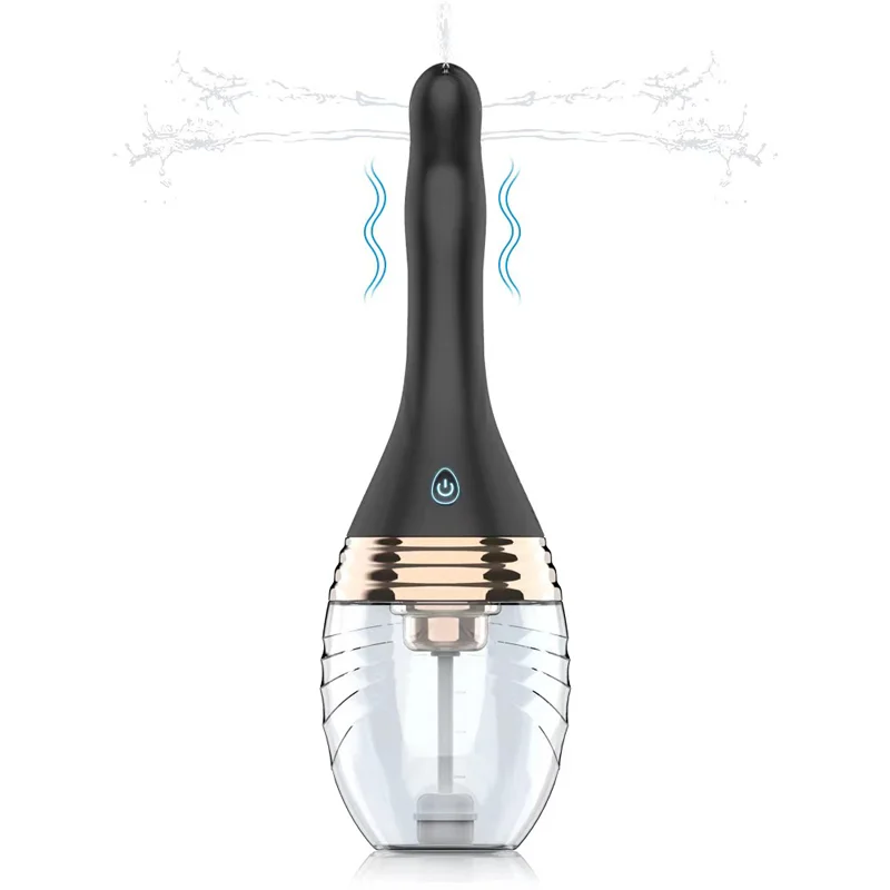 Electric Enema Cleaner Female Vaginal Anal Auto Cleaner Rubber Health Hygiene Cleaning Male Anal