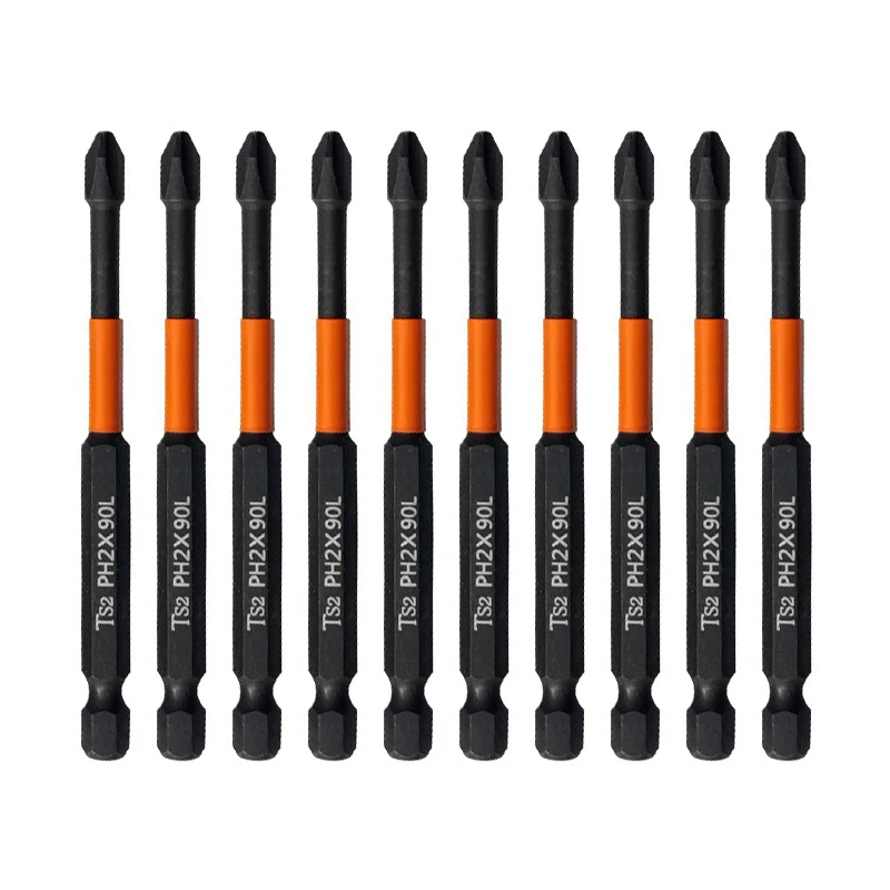 10pcs Impact Screwdriver Bit Set PH2 Magnetic Cross Screwdriver Alloy Steel Screw Driver 25-150mm For Electric Drill Power Tool
10pcs Impact Screwdriver Bit Set PH2 Magnetic Cross Screwdriver Alloy Steel Screw Driver 25-150mm For Electric Drill Power Tool