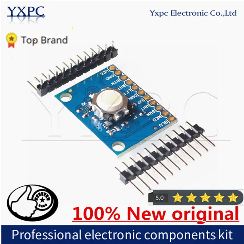 ICSH044A Five key navigation key module for Blackberry Trackball Breakout Board Module 2.5V-5.25V
ICSH044A Five key navigation key module for Blackberry Trackball Breakout Board Module 2.5V-5.25V