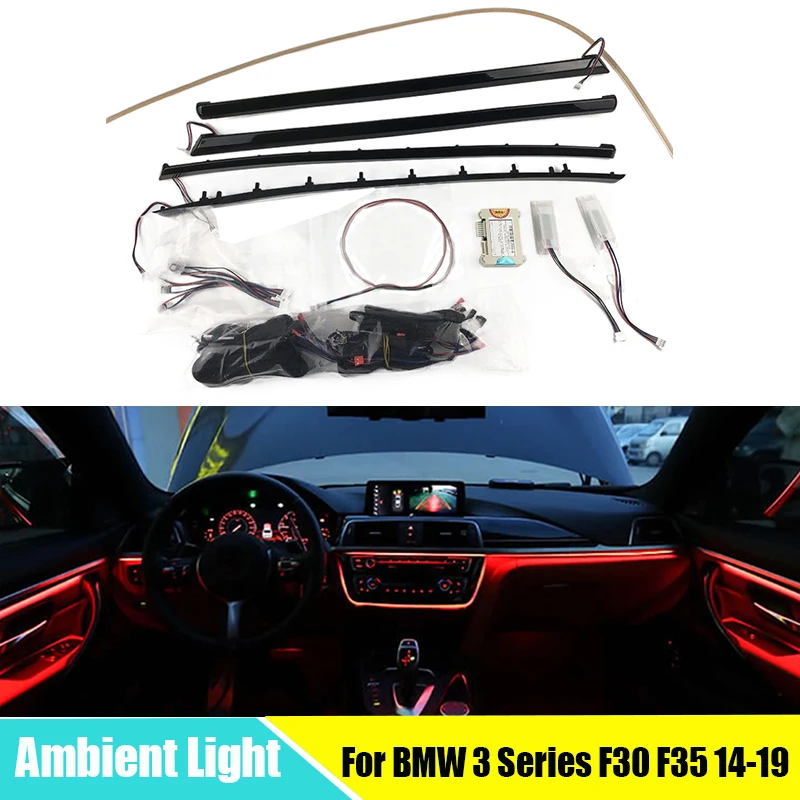 11 color Ambient light interior door ambient light decorative Atmosphere LED strip WITH trim For BMW 3 Series F30 F35 14-19
11 color Ambient light interior door ambient light decorative Atmosphere LED strip WITH trim For BMW 3 Series F30 F35 14-19