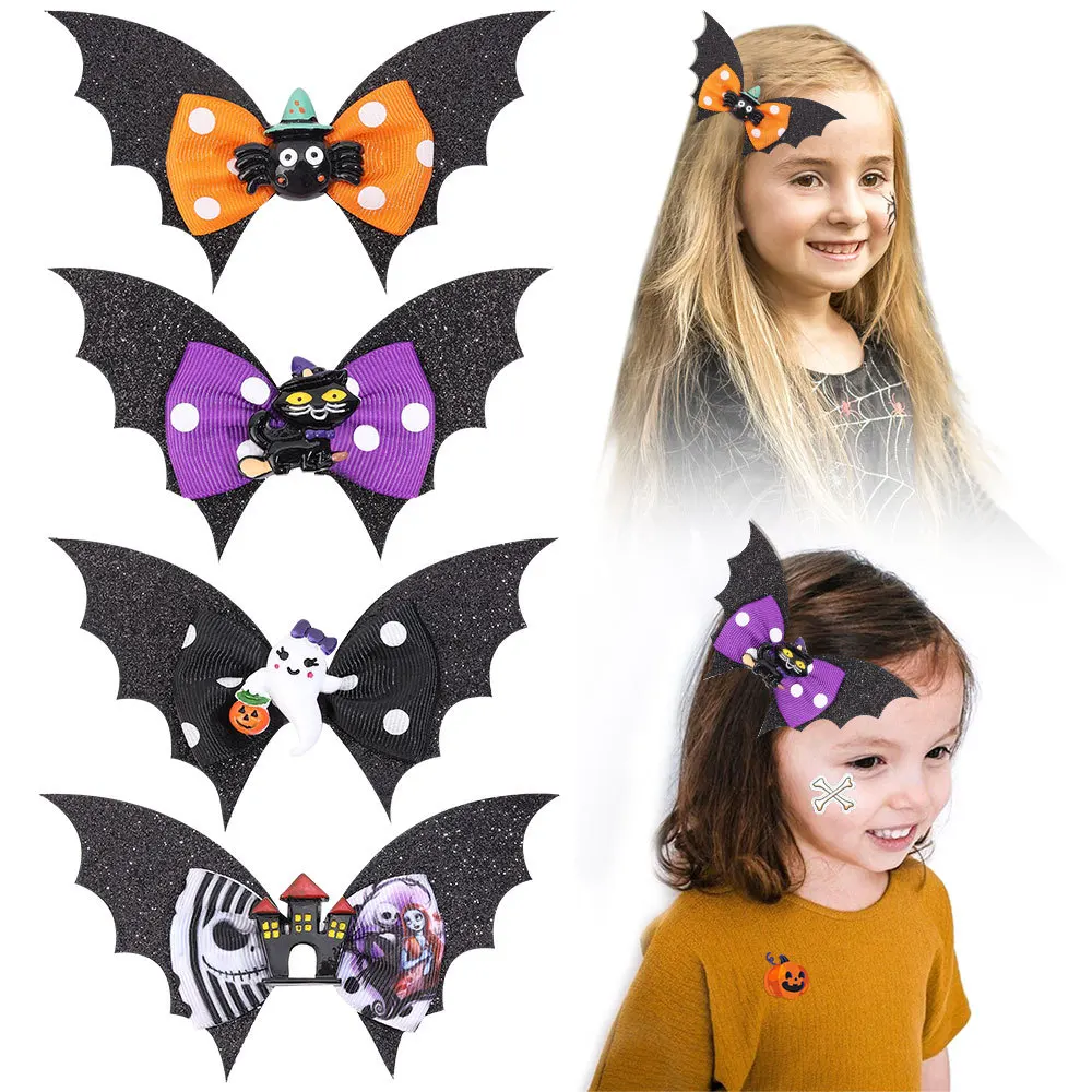 Новые милые заколки для волос на Хэллоуин летучая мышь головной убор для милой девушки шпилька для волос с бантом кошка паук заколки для волос Детские аксессуары для волос
Новые милые заколки для волос на Хэллоуин летучая мышь головной убор для милой девушки шпилька для волос с бантом кошка паук заколки для волос Детские аксессуары для волос
