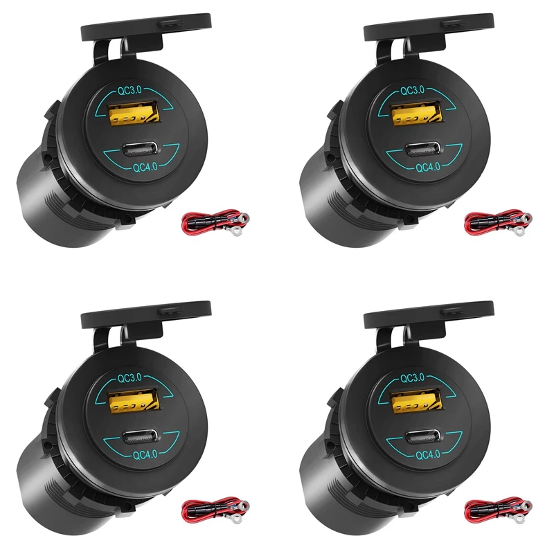 Быстрая зарядка 4X 4,0 PD QC 3,0, автомобильное зарядное устройство USB 12 В, 24 В, 60 Вт, быстрое зарядное устройство для автомобиля, лодки, грузовика, RV, мотоцикла
Быстрая зарядка 4X 4,0 PD QC 3,0, автомобильное зарядное устройство USB 12 В, 24 В, 60 Вт, быстрое зарядное устройство для автомобиля, лодки, грузовика, RV, мотоцикла