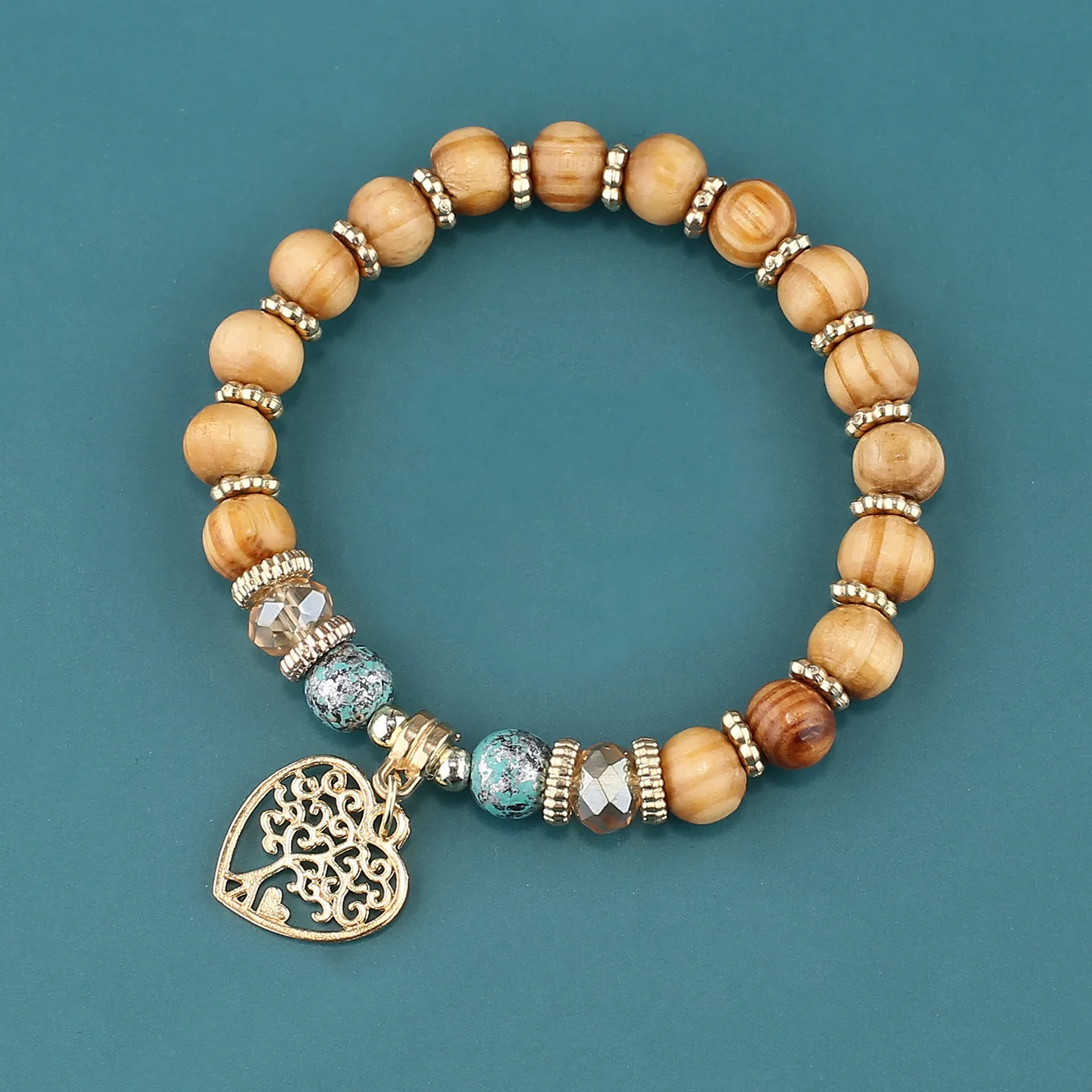 Богемное украшение из бисера Персиковое Сердце Дерево жизни из бисера одно кольцо с перекрестными краями новый ювелирный браслет 
Богемное украшение из бисера Персиковое Сердце Дерево жизни из бисера одно кольцо с перекрестными краями новый ювелирный браслет