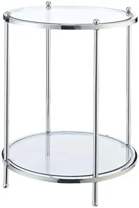 

2 Tier Round End Table, Clear Glass / Chrome V thermostat smart tuya Minco heat mh Zigbee temperature Termostato Smart life V th