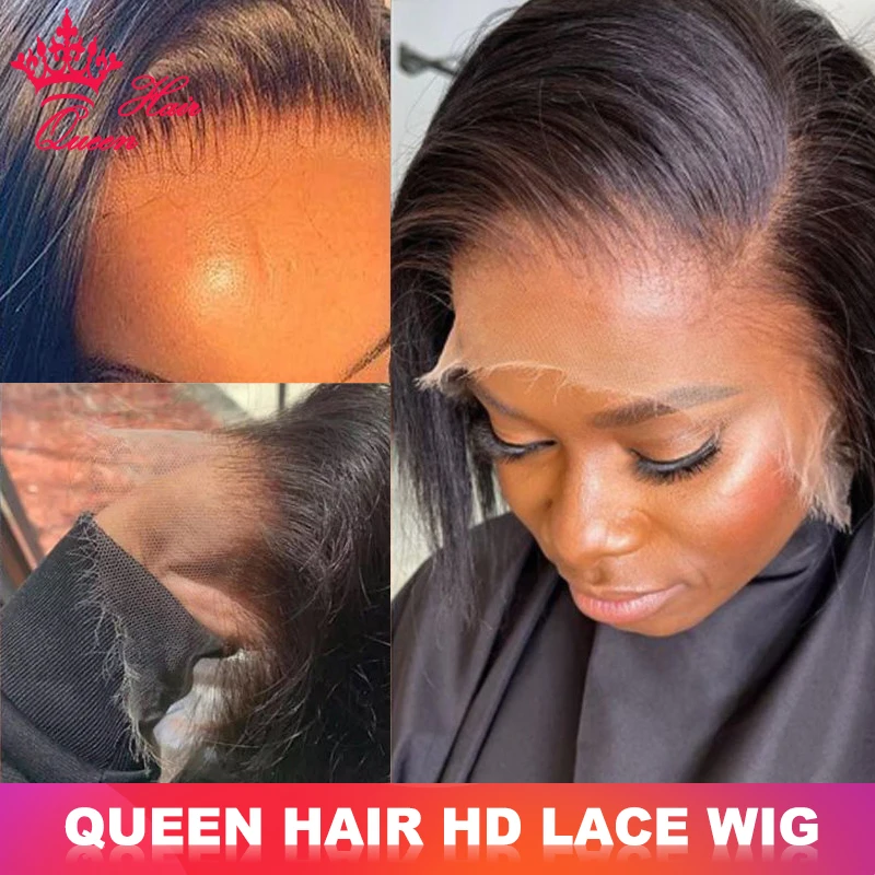 

Real Invisible HD Lace Wigs Raw Human Hair FULL Frontal Wig Body Wave 13x6 13x4 5x5 6x6 7x7 Closure Pre Plucked Wigs Queen Hair