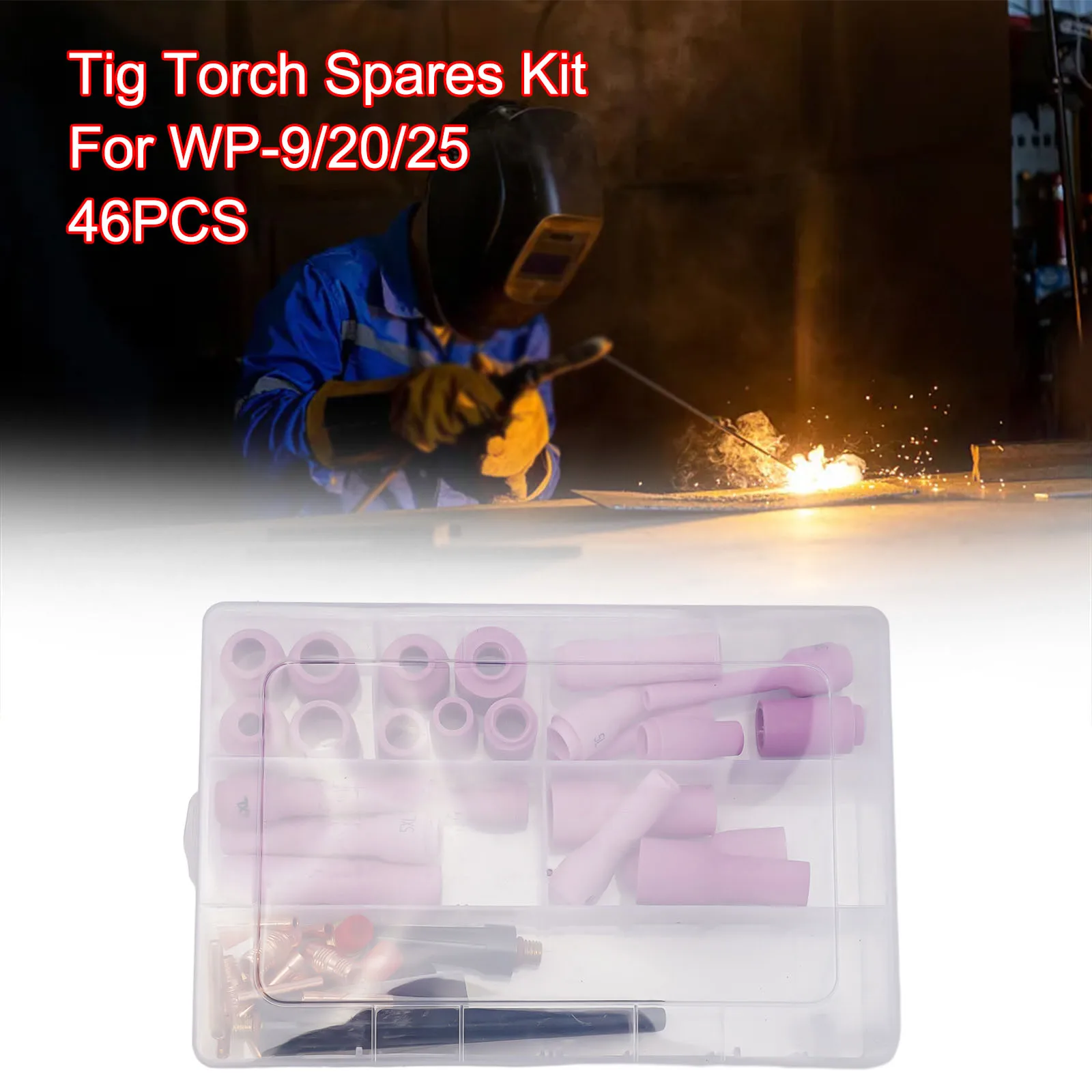 WP9 20 25 TIG Gas Lens 46x/set Spare Parts For SR 9 20 25 For TIG Welding Torch Replacement Brand New Practical
WP9 20 25 TIG Gas Lens 46x/set Spare Parts For SR 9 20 25 For TIG Welding Torch Replacement Brand New Practical