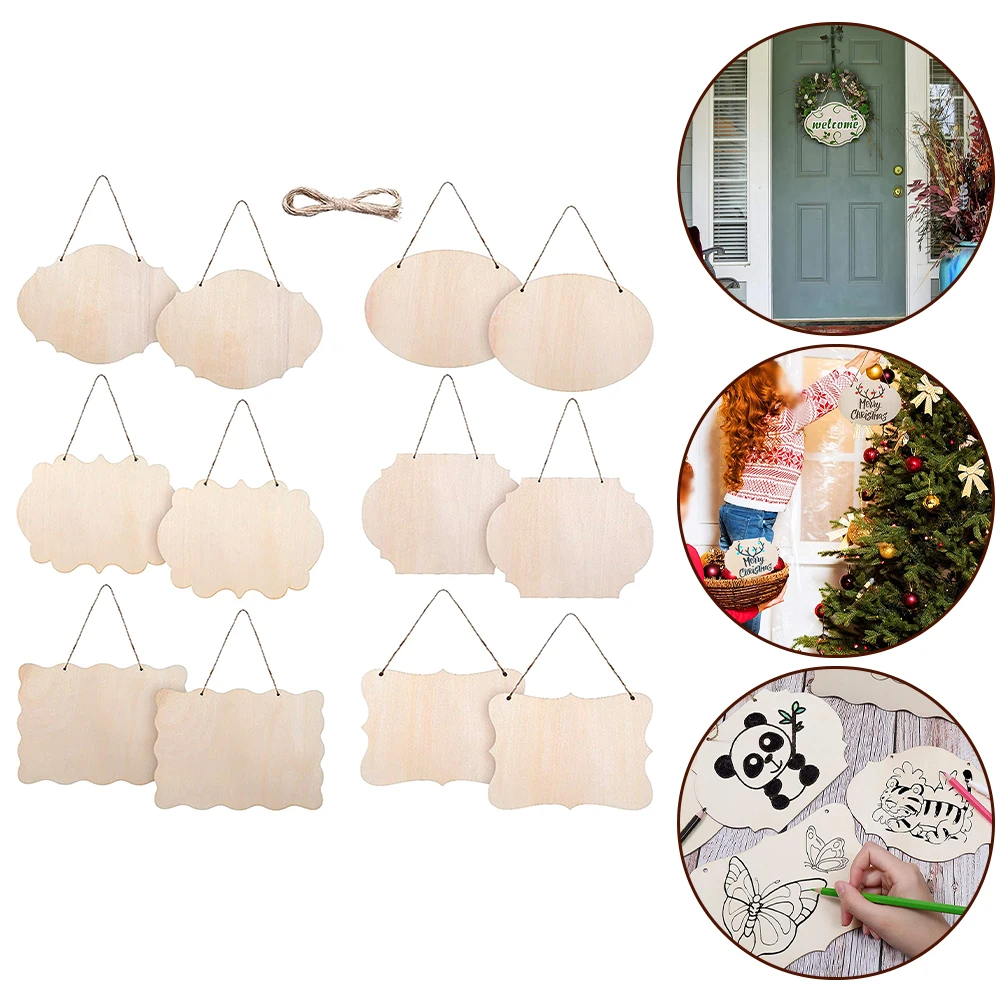 12Pcs Wooden Door Listing Hanger Indoor Outdoor Welcome Sign Festival Pet Tag Blank Hotel Door Sign Home Decor Woodworking
12Pcs Wooden Door Listing Hanger Indoor Outdoor Welcome Sign Festival Pet Tag Blank Hotel Door Sign Home Decor Woodworking