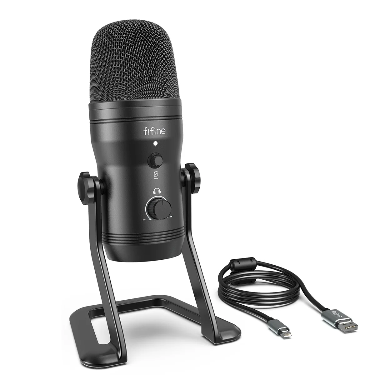 

USB-микрофон для записи 2024, компьютерный микрофон для подкастов для ПК/PS4/Mac, четыре режима звукоснимателя для вокала, игр, ASMR,Zoom-class(K690)