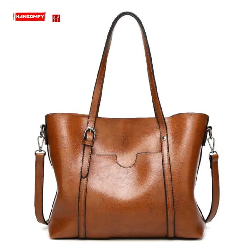 New Fashion Women Bags PU Leather Handbags Simple Wild Lady Shoulder Bag Bucket Tote Bag Female Handle Messenger Bags Single
New Fashion Women Bags PU Leather Handbags Simple Wild Lady Shoulder Bag Bucket Tote Bag Female Handle Messenger Bags Single
