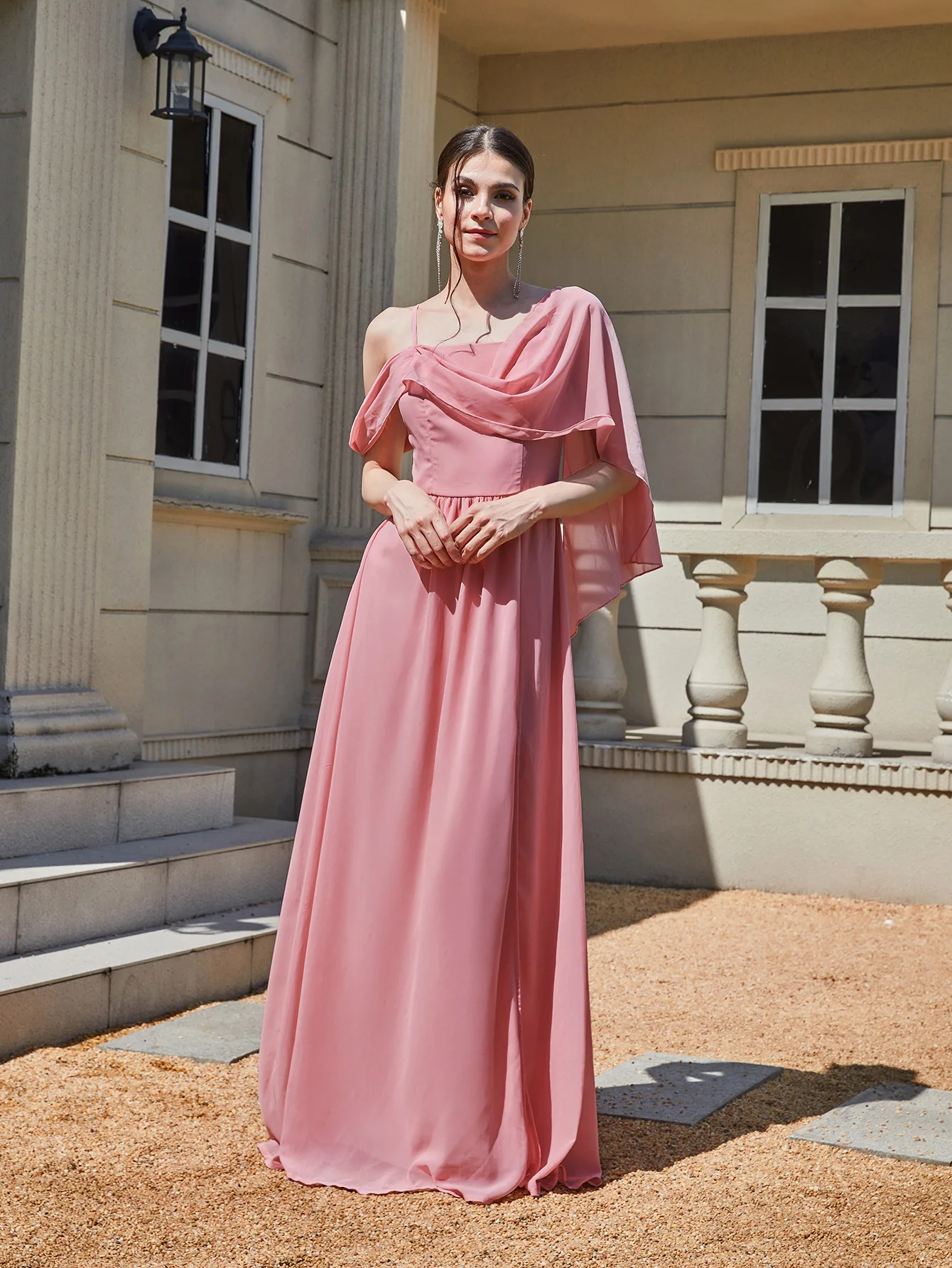 

Летнее цельнокроеное платье Coigarsam, новинка 2024, соблазнительные однотонные вязаные розовые платья на бретелях-спагетти