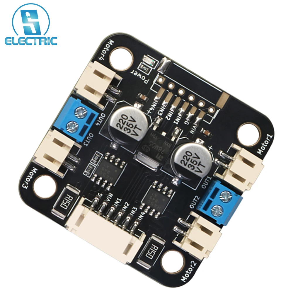 Dual Motor Driver Module L298N PH2.0 Programmable Stepper Motor Controller for Robot/Smart Car DC 5V
Dual Motor Driver Module L298N PH2.0 Programmable Stepper Motor Controller for Robot/Smart Car DC 5V