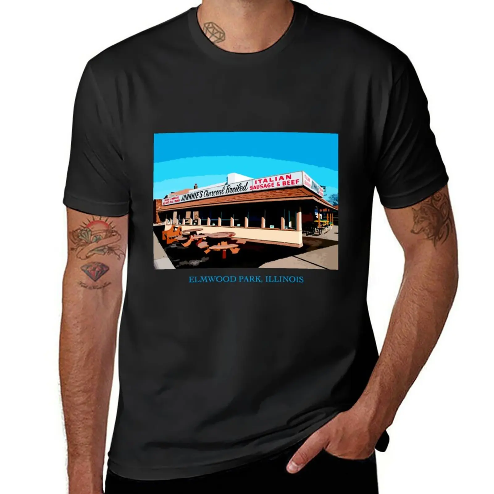 New Johnnie's Beef - Elmwood Park - Chicago Food T-Shirt summer tops graphics t shirt Tee shirt clothes for men
New Johnnie's Beef - Elmwood Park - Chicago Food T-Shirt summer tops graphics t shirt Tee shirt clothes for men