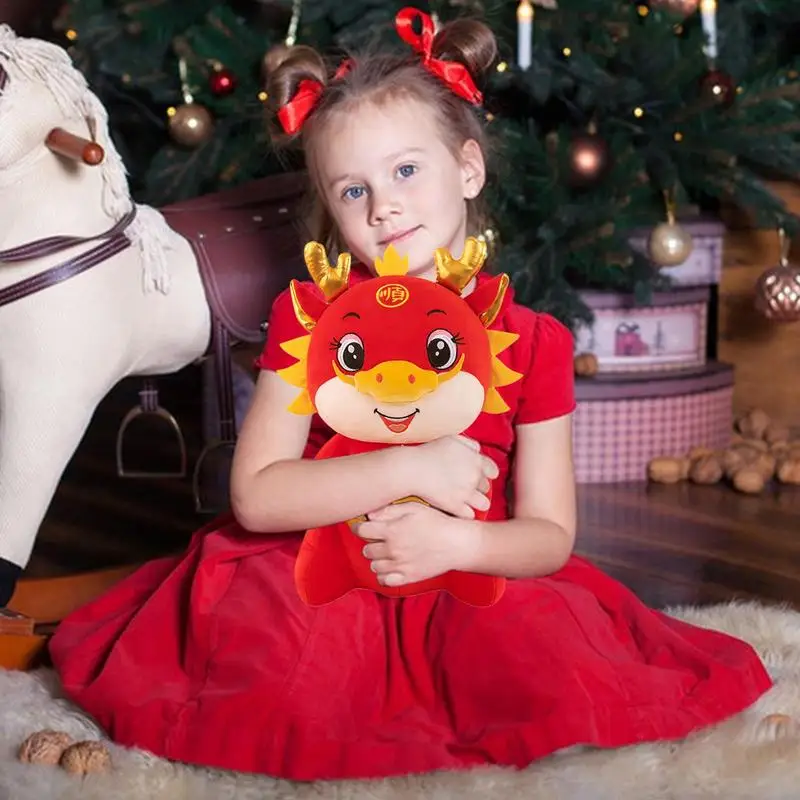 

Китайский новый год 2024 искусственная плюшевая Дракон мягкая Набивная игрушка Дракон искусственная кукла новогодний мультяшный подарок для ребенка