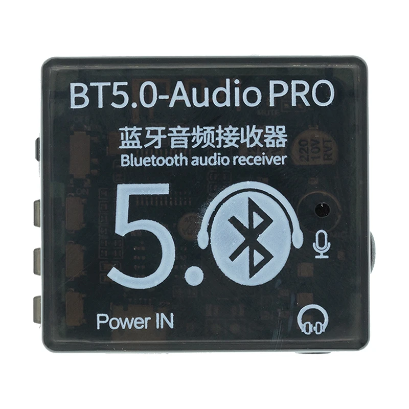 BT5.0 PRO Audio Module With Case Bluetooth Audio Decoder Board Lossless Car Audio Amplifier DIY Audio Decoder Board With Mic
BT5.0 PRO Audio Module With Case Bluetooth Audio Decoder Board Lossless Car Audio Amplifier DIY Audio Decoder Board With Mic