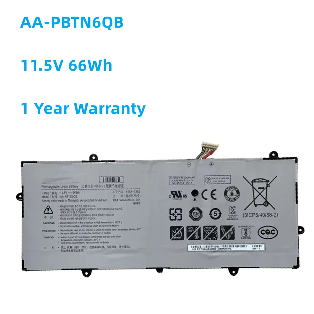 

New Battery AA-PBTN6QB 11.1V/11.5V 66Wh For SAMSUNG NT900X5N-L58L L58R L58SS L58WS NT900X5N-L59SS