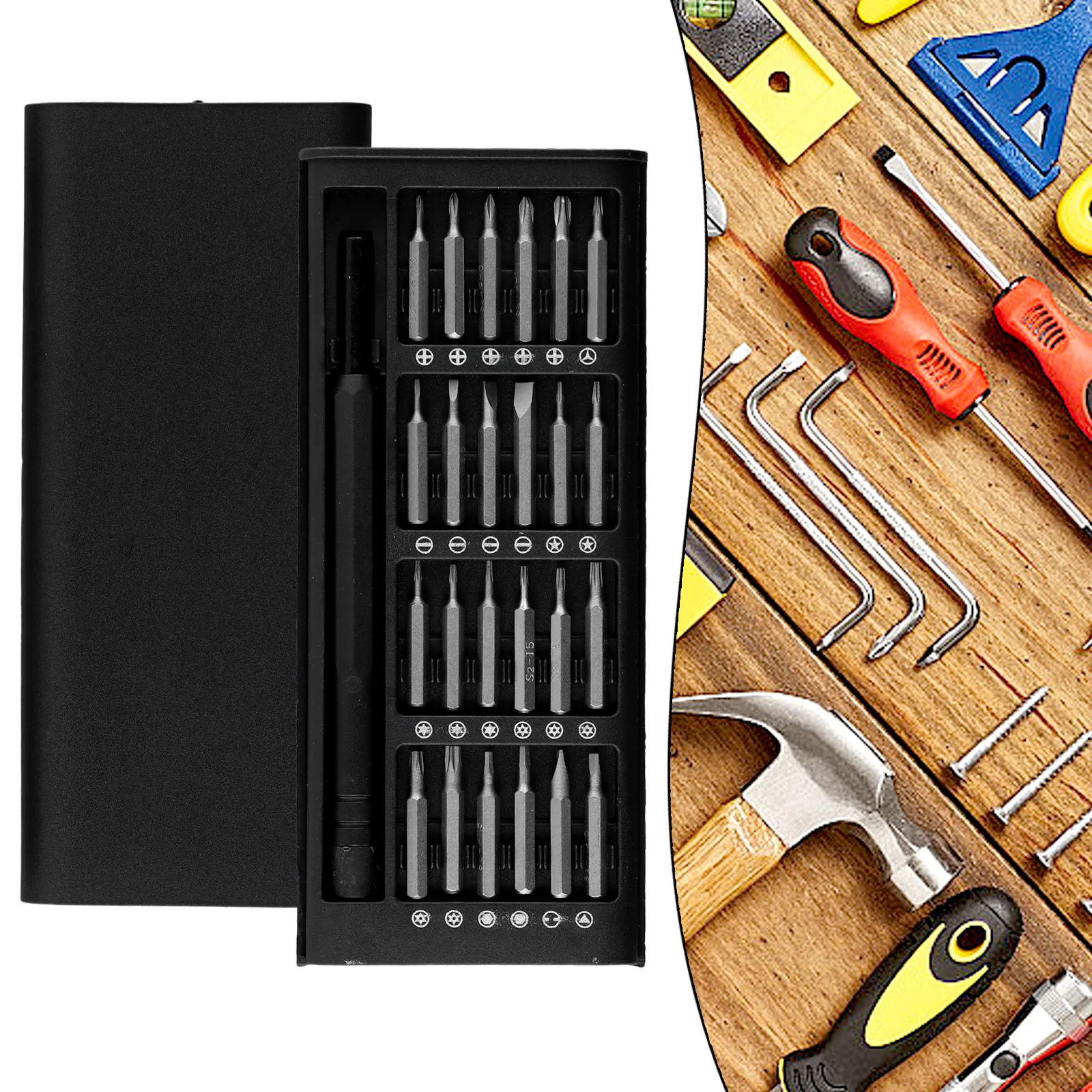 25 In 1 Precision Screwdriver Set Magnetic Torx Hex Screwdriver Bit Computer Phone Repair Tools Multifunctional Hand Tools
25 In 1 Precision Screwdriver Set Magnetic Torx Hex Screwdriver Bit Computer Phone Repair Tools Multifunctional Hand Tools