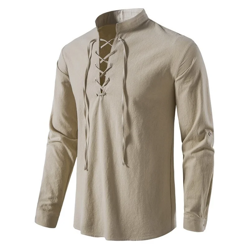 2023 New Men's Casual Blouse Cotton Linen Shirt Tops Long Sleeve Tee Shirt Spring Autumn Slanted Placket Vintage Yoga Shirts
2023 New Men's Casual Blouse Cotton Linen Shirt Tops Long Sleeve Tee Shirt Spring Autumn Slanted Placket Vintage Yoga Shirts