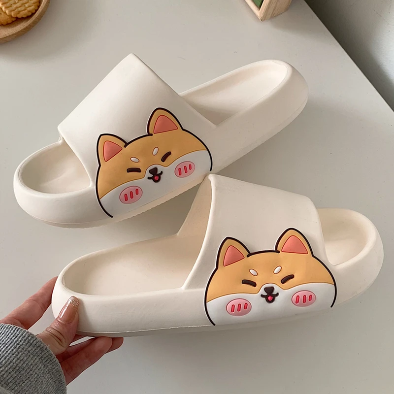 Anime Cartoon Cute Shiba Inu Pattern Women's Slippers Thick Sole Non-Slip Comfort Sandals Indoor Bathroom Couple Slippers 2022
Anime Cartoon Cute Shiba Inu Pattern Women's Slippers Thick Sole Non-Slip Comfort Sandals Indoor Bathroom Couple Slippers 2022