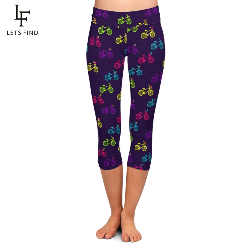 LETSFIND New Women Bicycle Print Capri Leggings Colorful Bike Leggins High Waist Quality Pants Summer 
LETSFIND New Women Bicycle Print Capri Leggings Colorful Bike Leggins High Waist Quality Pants Summer