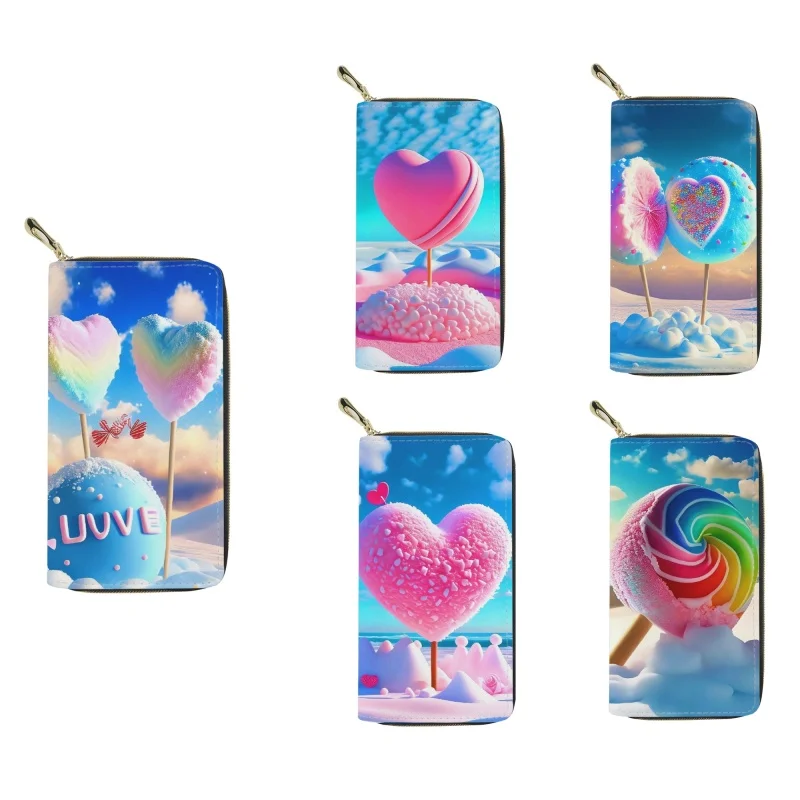 2023 модные пляжные кожаные кошельки с принтом Love Lollipop для женщин, кожаные женские кредитницы, клатч на молнии, сумочка, кошелек
2023 модные пляжные кожаные кошельки с принтом Love Lollipop для женщин, кожаные женские кредитницы, клатч на молнии, сумочка, кошелек
