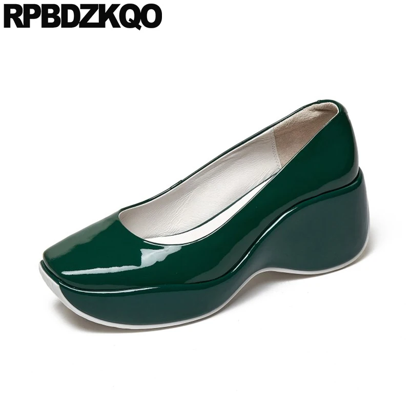 Square Toe Trending High Heels Patent Leather Platform Ladies Green Wedge Shoes Nude Slip On Pumps Quality 2022 Genuine Girls
Square Toe Trending High Heels Patent Leather Platform Ladies Green Wedge Shoes Nude Slip On Pumps Quality 2022 Genuine Girls