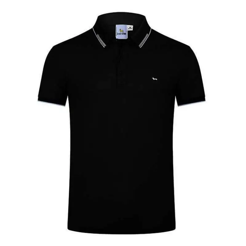 

New Summer Men Polo Shirt Slim Fit Cotton Short Sleeve Embroidery Harmont Casual Shirts Soft Breathable Blaine
