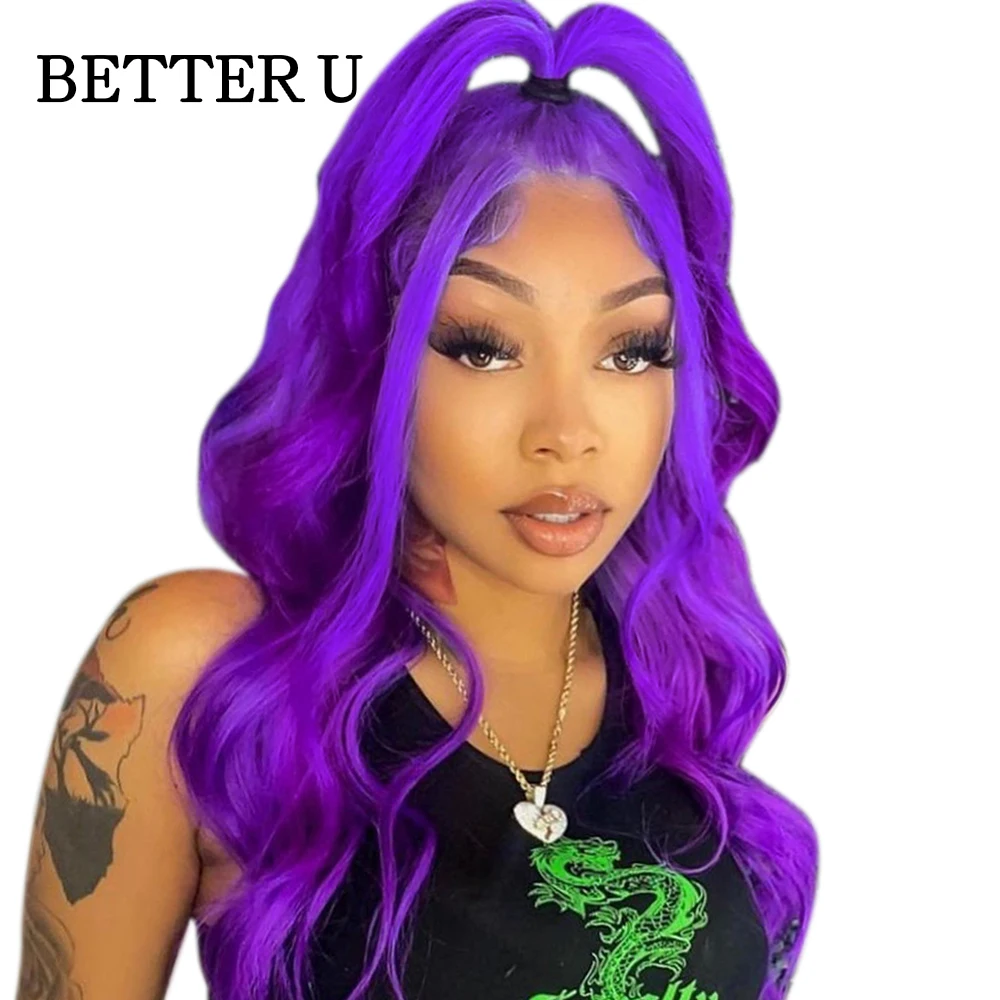 Purple 613 Colored 13x4 13x6 Brazilian Wigs on Sale Lace Frontal Human Hair Wig For Women HD Glueless Full Lace Wigs Better U
Purple 613 Colored 13x4 13x6 Brazilian Wigs on Sale Lace Frontal Human Hair Wig For Women HD Glueless Full Lace Wigs Better U