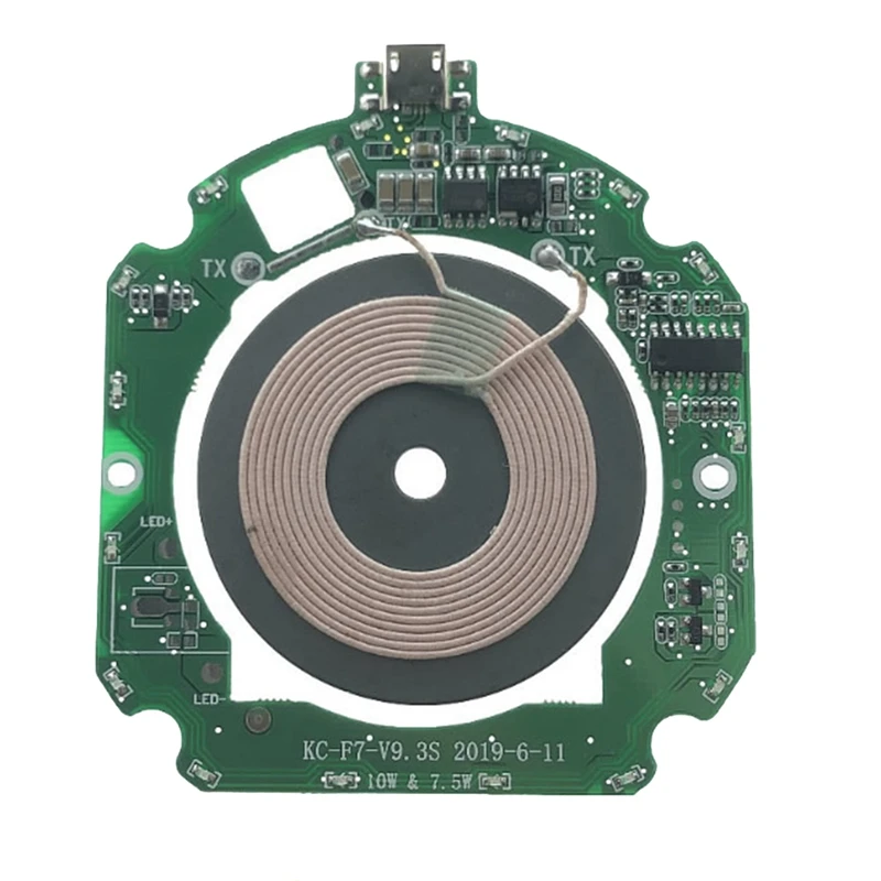 

10W QI Fast Wireless Charger PCBA Module Wireless Charging Module Transmitter Circuit Board+ Wireless Charging DIY Circuit Board