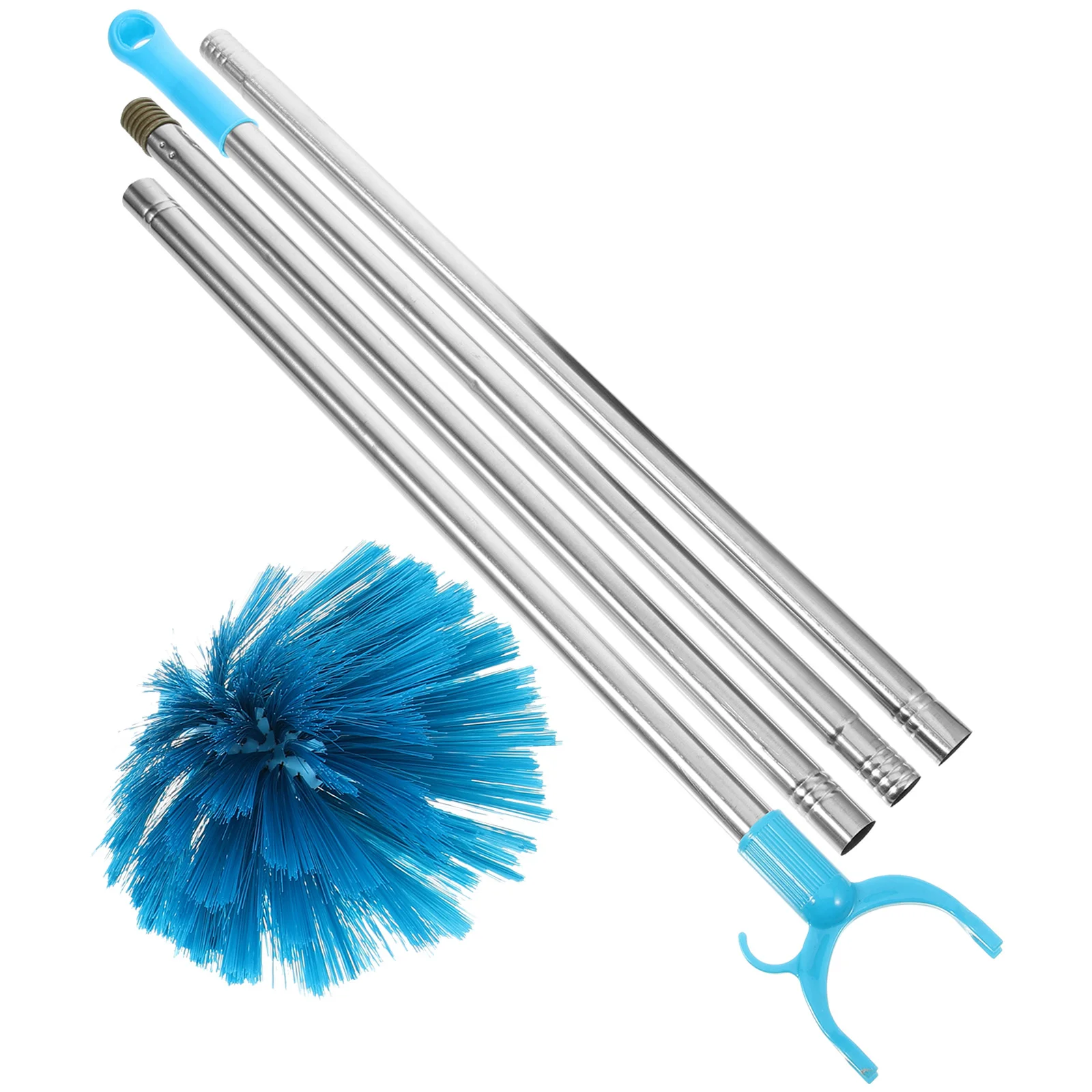 

Telescopic Dust Brush Stainless Steel Cleaner Cobweb with Extension Pole Dusting Fan Extended Duster Spider Ceiling for