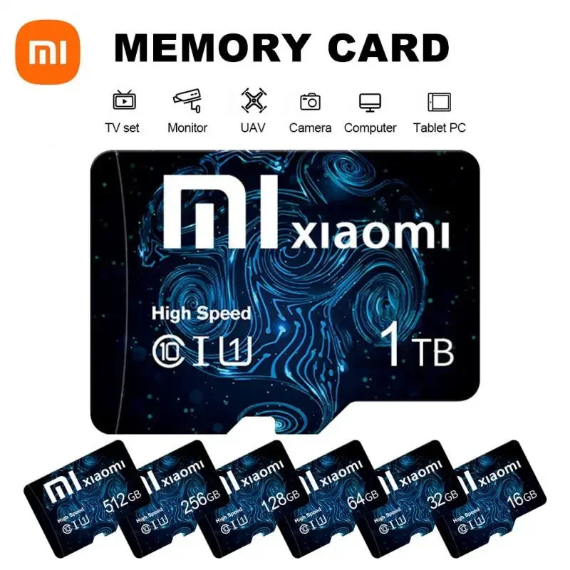 

Xiaomi Memory Card Micro SD/TF Card 1TB Class10 High Speed 512GB 128GB Cartao De Memoria Data Storage For Phone/Camera/Games