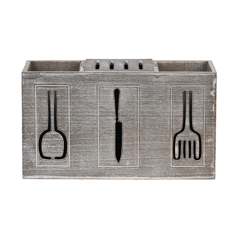 Деревенский деревянный органайзер для столовых приборов, 3-секционный держатель для кухонной утвари, Кухонный Контейнер для столовых приборов в фермерском стиле, ящик для хранения столешницы
Деревенский деревянный органайзер для столовых приборов, 3-секционный держатель для кухонной утвари, Кухонный Контейнер для столовых приборов в фермерском стиле, ящик для хранения столешницы