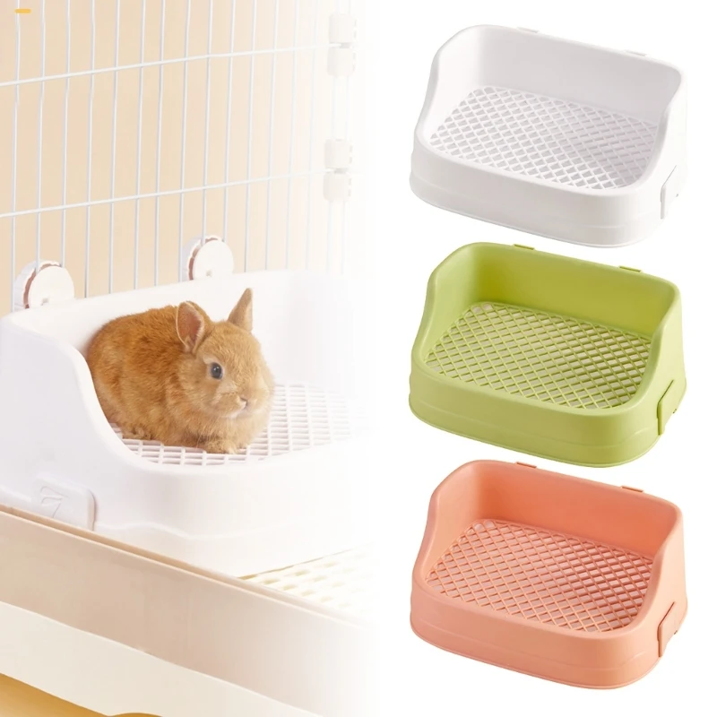 

Rabbit Litter Box for Small Animals Hamster Ferrets Chinchillas Hamster Trainer Toilet Pet Toilet Pan for Guinea Pigs