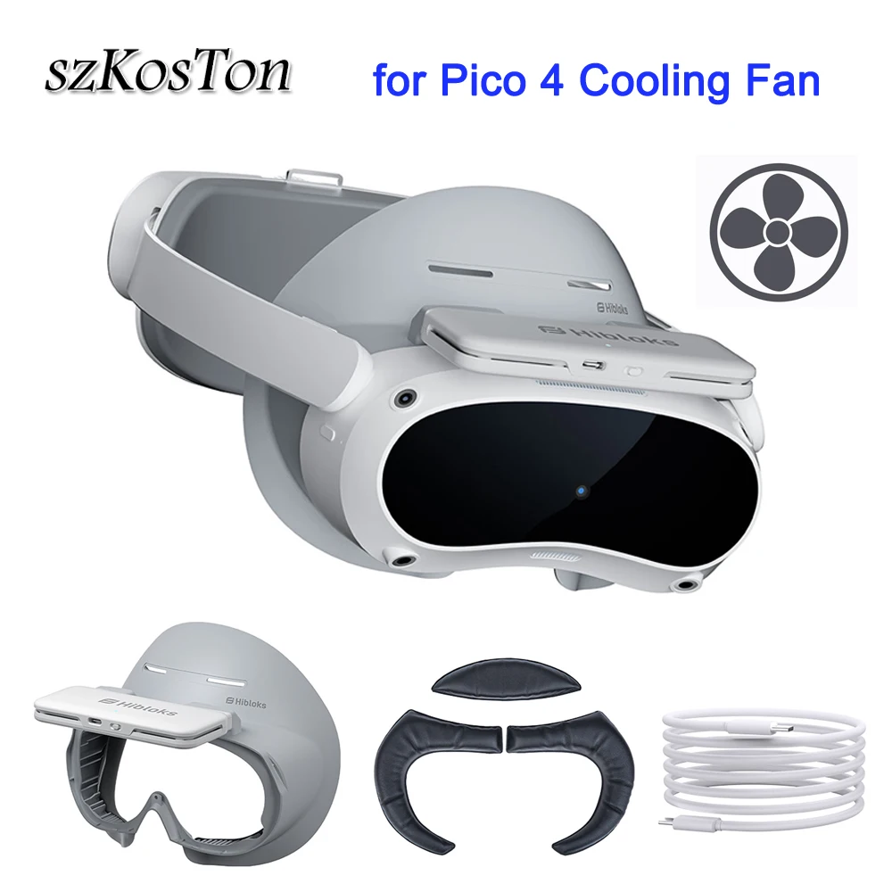 Cooling Fan for Pico 4 VR Headset Active Air Circulation Relieve Fogging Facial Interface Widened Mask for PICO4 Accessories
Cooling Fan for Pico 4 VR Headset Active Air Circulation Relieve Fogging Facial Interface Widened Mask for PICO4 Accessories