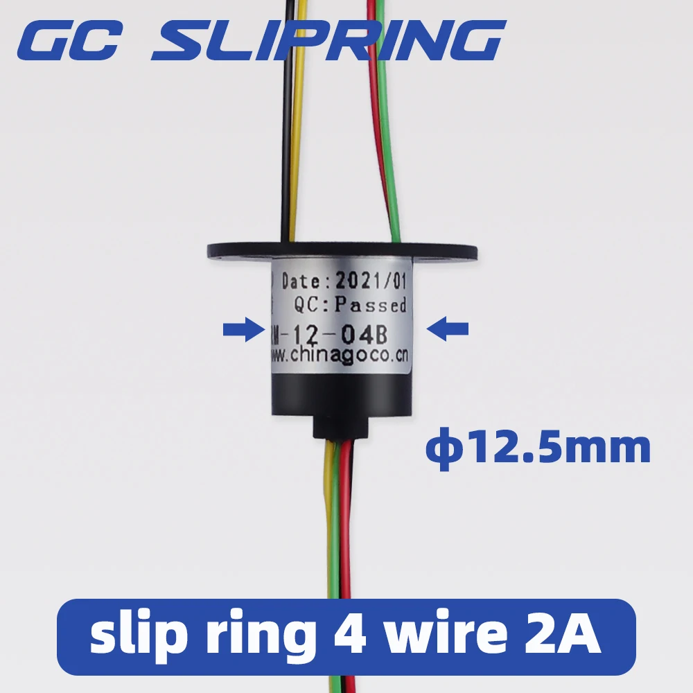 Slip ring 4rings2A, conductive ring, brush rotating connector, collector ring, carbon brush, sliding ring, diameter
Slip ring 4rings2A, conductive ring, brush rotating connector, collector ring, carbon brush, sliding ring, diameter