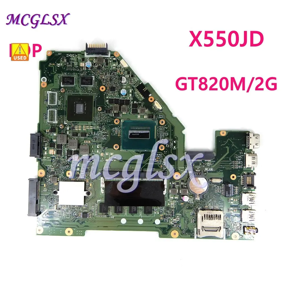 

X550JD EDP GT820M/2G i5/I7CPU 4GB RAM Notebook Mainboard For ASUS X550J X550JK FX50J A550J K550J X550JX Laptop Motherboard Used