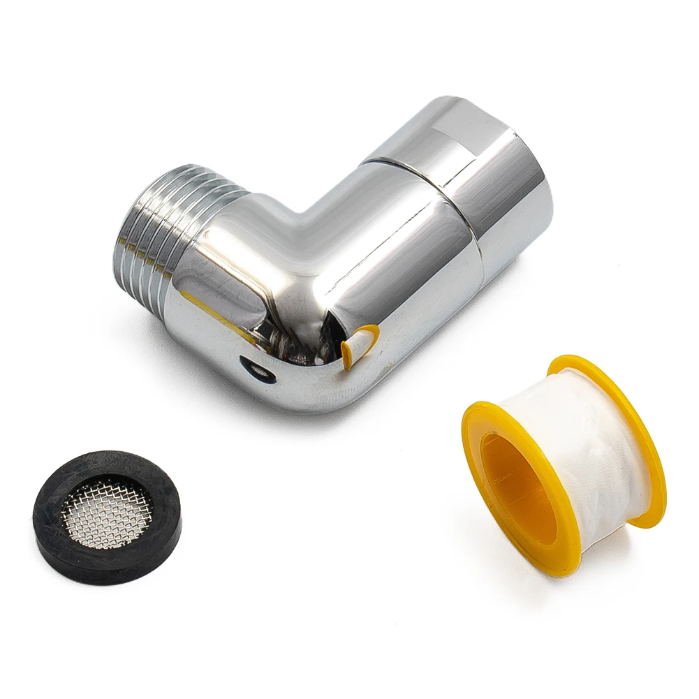 Home Shower Head Elbow Adapter Converter Extension 90 Degree Solid Brass 1/2 Inch NPT Female And Male
Home Shower Head Elbow Adapter Converter Extension 90 Degree Solid Brass 1/2 Inch NPT Female And Male