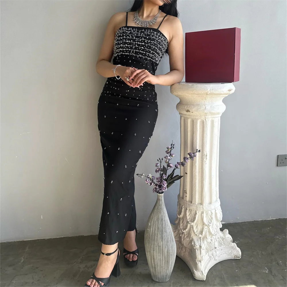 MOLISA Luxury Spaghetti Strap Sleeveless Mermaid Long Evening Dress For Woman Floor Length Formal Elegant Prom Gown New 2023
MOLISA Luxury Spaghetti Strap Sleeveless Mermaid Long Evening Dress For Woman Floor Length Formal Elegant Prom Gown New 2023