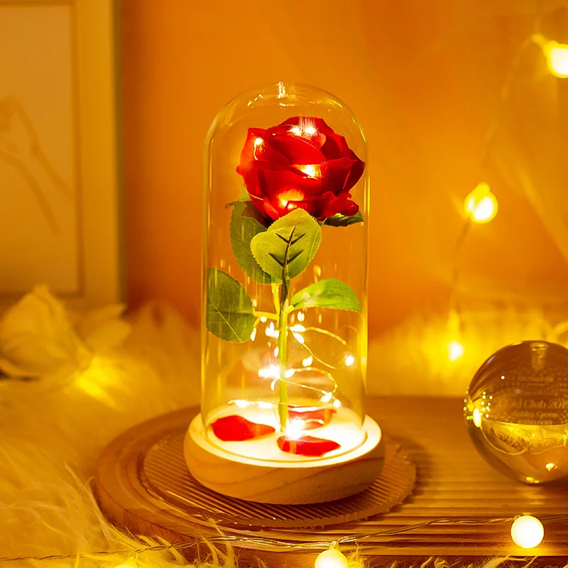 Eternal Glass Cover Simulated Rose Glass Cover Christmas Valentine's Day Decorations Gifts Wedding Decoration
Eternal Glass Cover Simulated Rose Glass Cover Christmas Valentine's Day Decorations Gifts Wedding Decoration