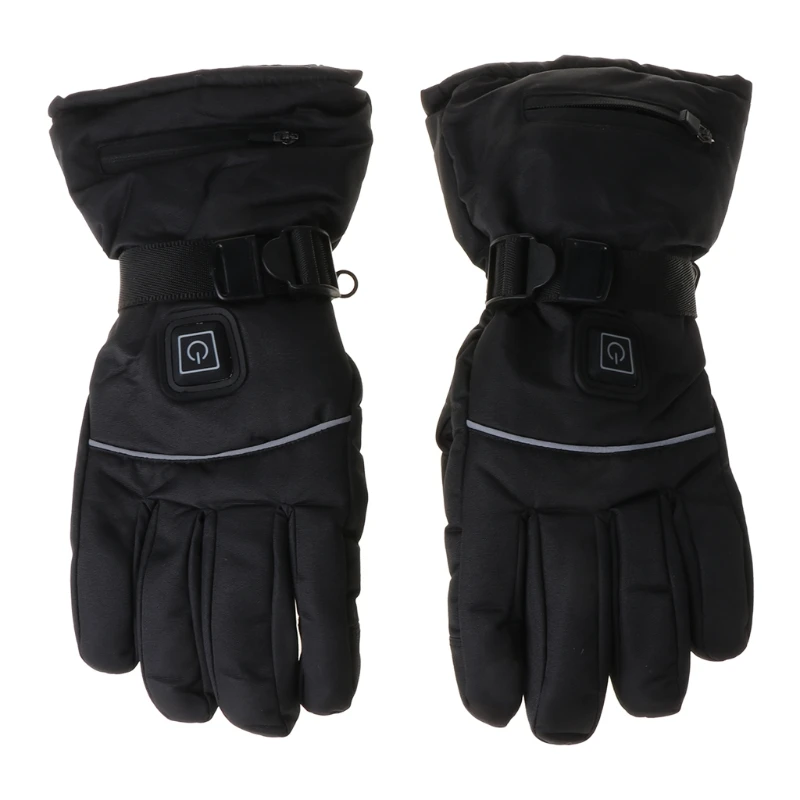 

Men Women Winter Electric Heated Gloves with Reflective Strip Battery Powered