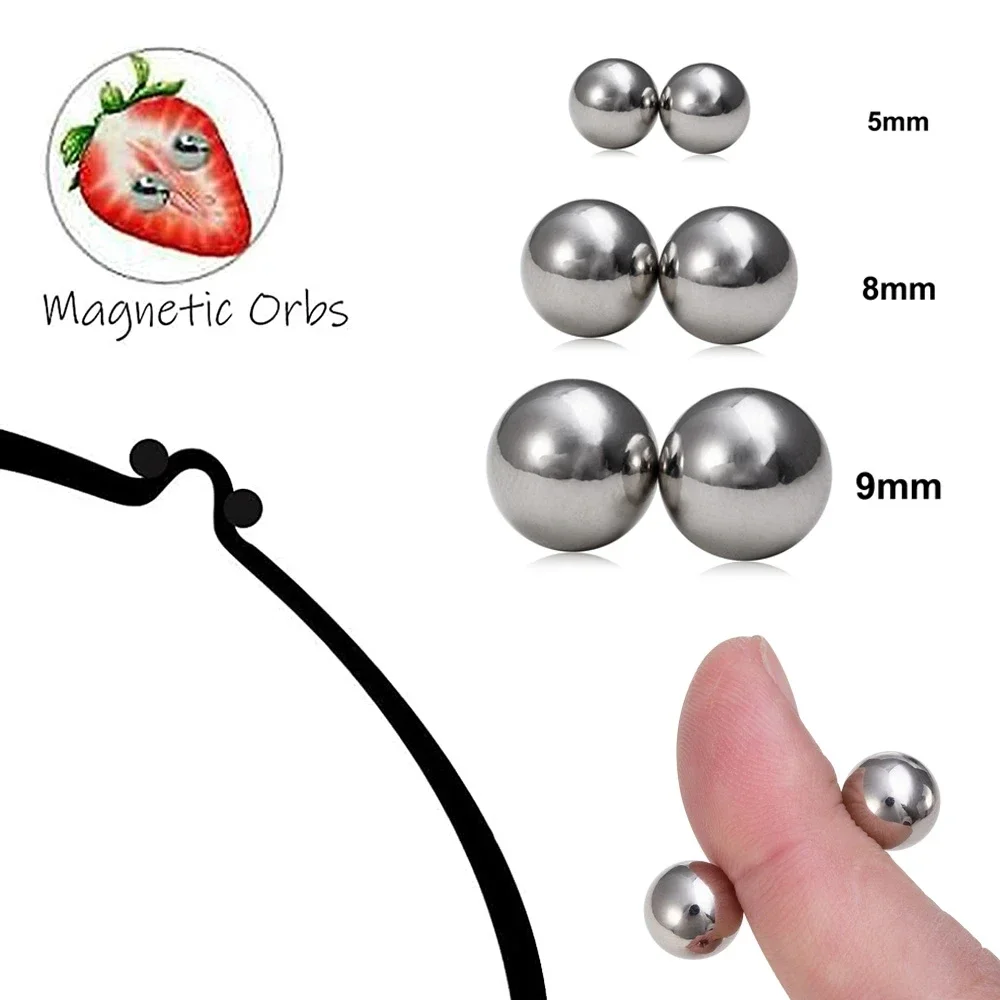 2Pcs Nipple Clip and Studs Magnet Orbs Personal Fake Nipple Piercing Ring Powerful Magnet Non Piercing Giant Magnet Balls Women
2Pcs Nipple Clip and Studs Magnet Orbs Personal Fake Nipple Piercing Ring Powerful Magnet Non Piercing Giant Magnet Balls Women