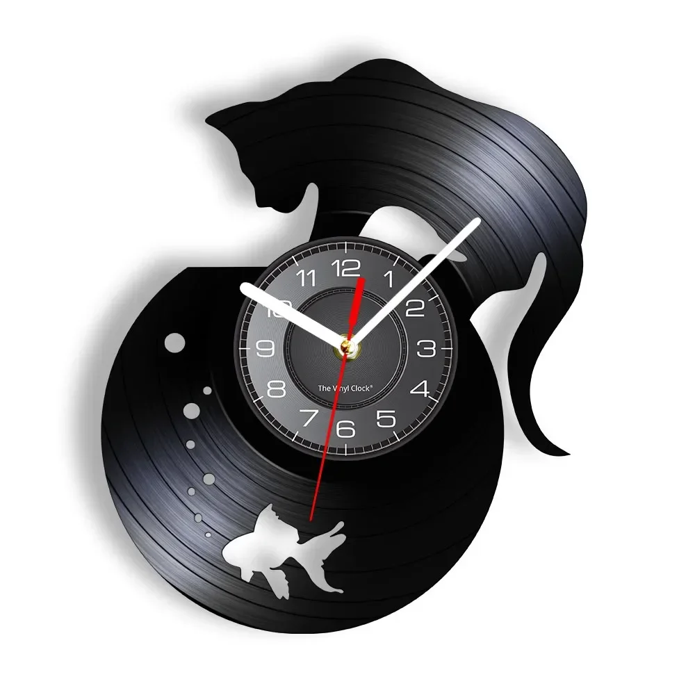 Adorable Cat and Fishbowl Funny Wall Art Wall Clock Cat on Fishbowl Vinyl Record Wall Clock Kitten Decorative Clock Kitty Gift
Adorable Cat and Fishbowl Funny Wall Art Wall Clock Cat on Fishbowl Vinyl Record Wall Clock Kitten Decorative Clock Kitty Gift