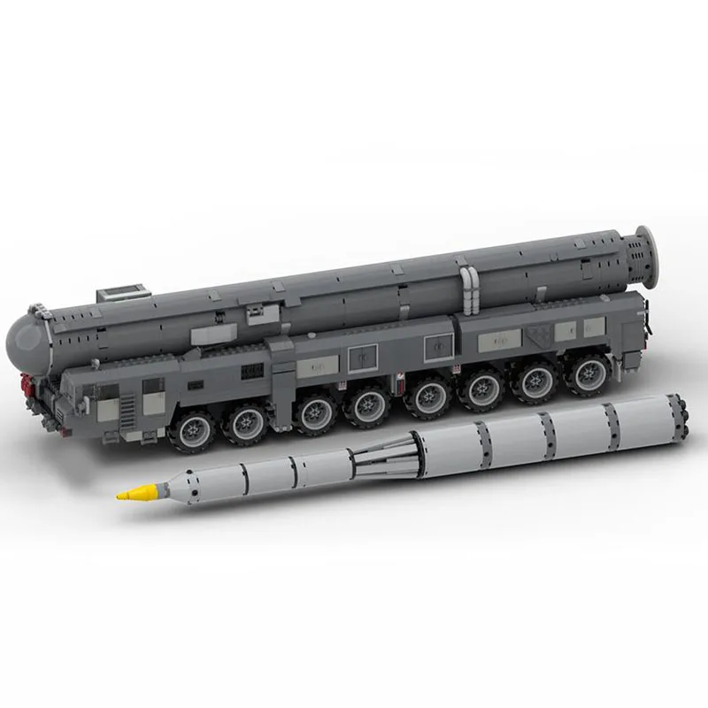 2199PCS WW2 Military MOC 1:35 Scale RT-2PM2 Topol-M ICBM Launcher Model DIY creative high-tech Child Toy Gift Armored Car Blocks
2199PCS WW2 Military MOC 1:35 Scale RT-2PM2 Topol-M ICBM Launcher Model DIY creative high-tech Child Toy Gift Armored Car Blocks