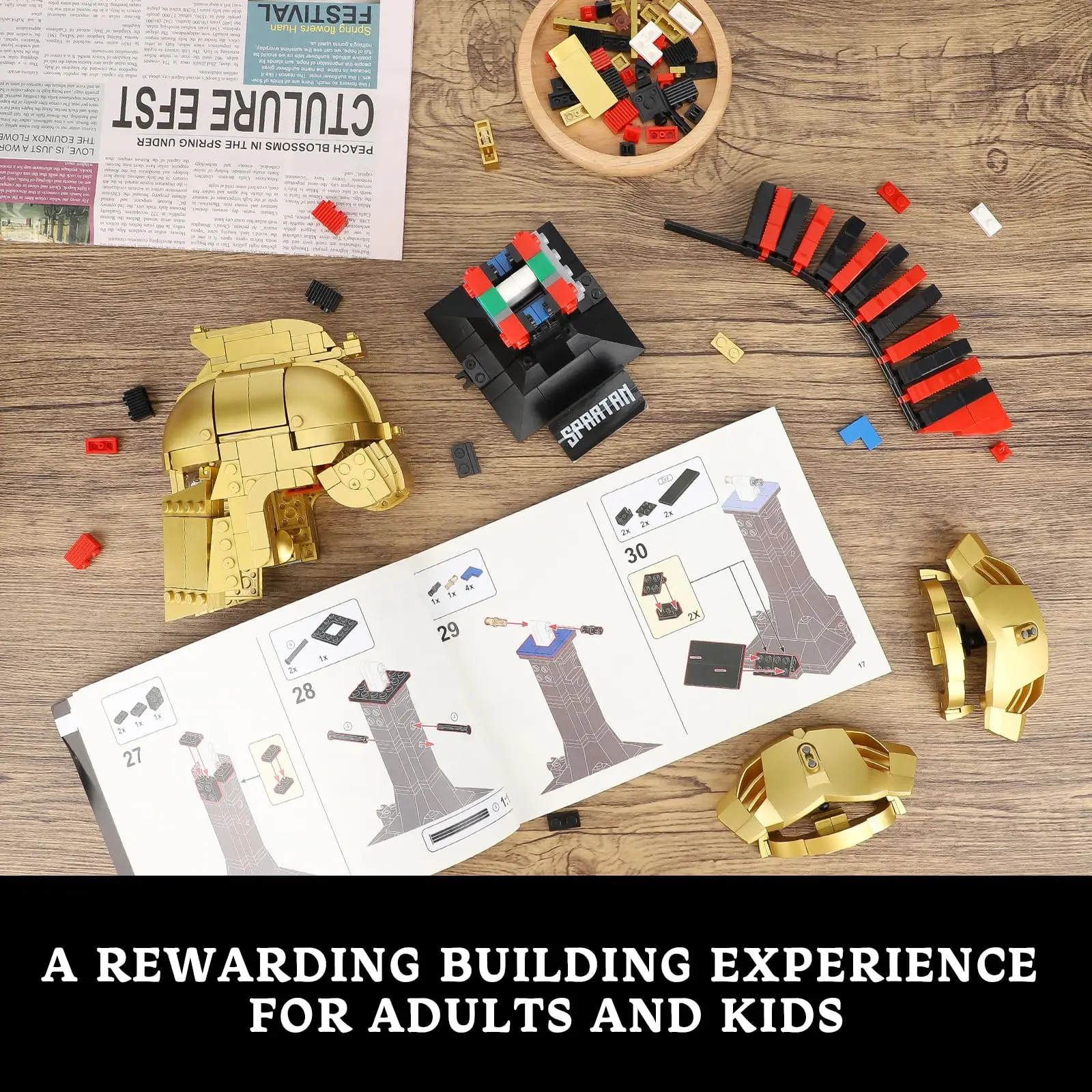 590PCS Roman Centurion Helmet Building Set Adults Idea Collectible Soldier Helmet Model Home Display Decor Toy Gift for Kid Boys 590PCS Roman Centurion Helmet Building Set Adults Idea Collectible Soldier Helmet Model Home Display Decor Toy Gift for Kid Boys