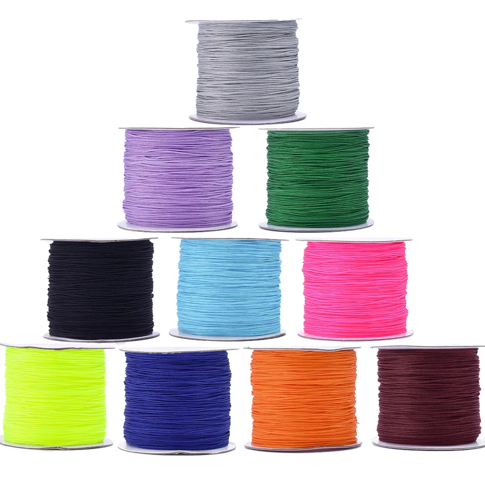 142yards 0.6mm Nylon Thread Jewelry Cord Macrame Cord for Woven Jewelry Making DIY Beading Clothing Crafts Bracelet Necklace 
142yards 0.6mm Nylon Thread Jewelry Cord Macrame Cord for Woven Jewelry Making DIY Beading Clothing Crafts Bracelet Necklace
