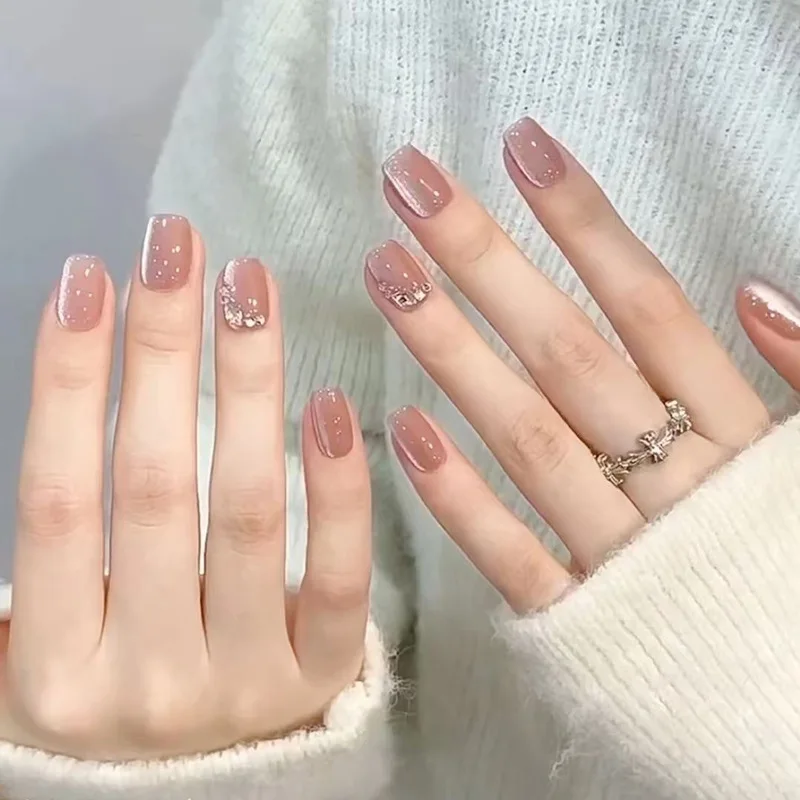 24pcs Pink White Cat Eyes Fake Nails Art Cute Sweet Nail Art Full Cover Acrylic Nail Tips With Wearing Tools
24pcs Pink White Cat Eyes Fake Nails Art Cute Sweet Nail Art Full Cover Acrylic Nail Tips With Wearing Tools