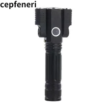 High Power Aluminum Alloy Tactical Flashlight Torch T6 Super Bright Long-Range USB Rechargeable Three-Head Light Riding Light 
High Power Aluminum Alloy Tactical Flashlight Torch T6 Super Bright Long-Range USB Rechargeable Three-Head Light Riding Light