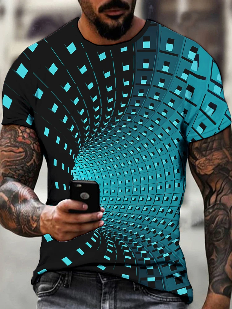 Индивидуальная вихревая 3D футболка с цифровой печатью, Мужская Уличная мода, креативная футболка, Свободная Повседневная летняя футболка с коротким рукавом
Индивидуальная вихревая 3D футболка с цифровой печатью, Мужская Уличная мода, креативная футболка, Свободная Повседневная летняя футболка с коротким рукавом
