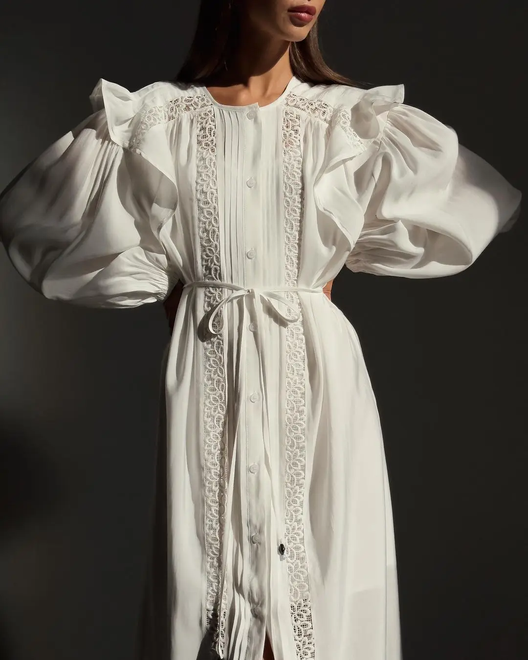 Elegant White Ruffed Boho Photography Robe with Long Sleeves O-neck Summer Evening Party Dress Beach Dresses for Photoshoot 2024
Elegant White Ruffed Boho Photography Robe with Long Sleeves O-neck Summer Evening Party Dress Beach Dresses for Photoshoot 2024